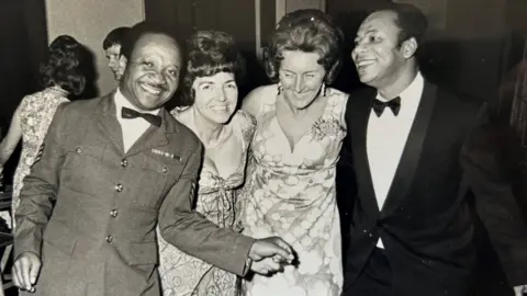 Ralph Ottey From left to right: Lancelot McFayden, Molly McFayden, Mavis Ottey and Ralph Ottey.