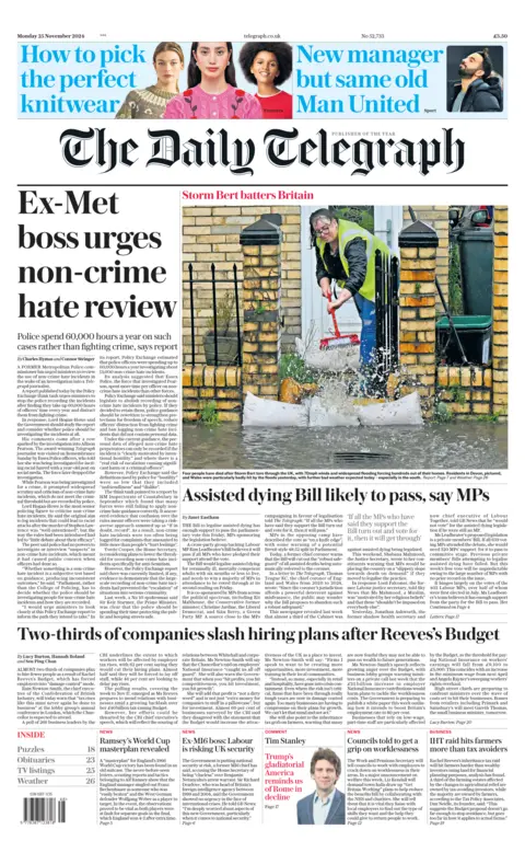  "Ex-Met brag  urges non-crime hatred  review".