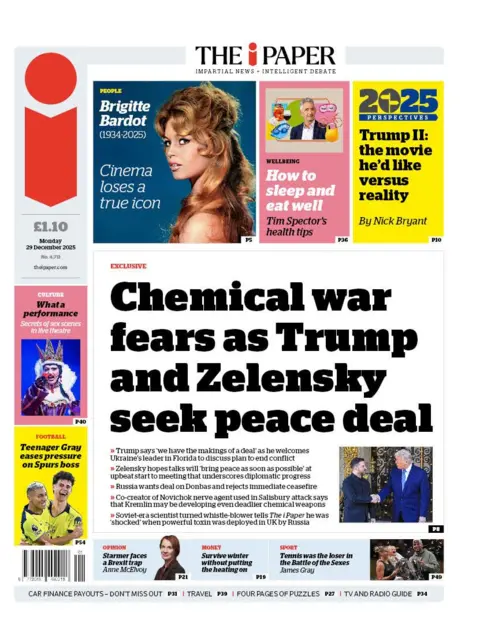  "Chemical war fears as Trump and Zelensky seek peace deal."