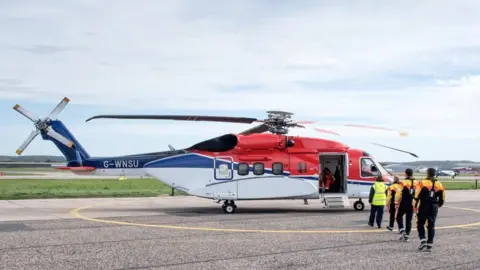 CHC Equinor's UK flights are operated by CHC Helicopters