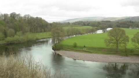 The current view over the river in Kirkby Lonsdale