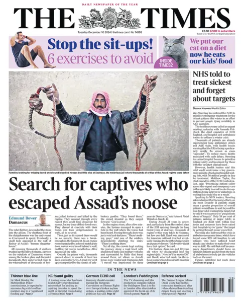  "Search for captives who escaped Assad's noose". 