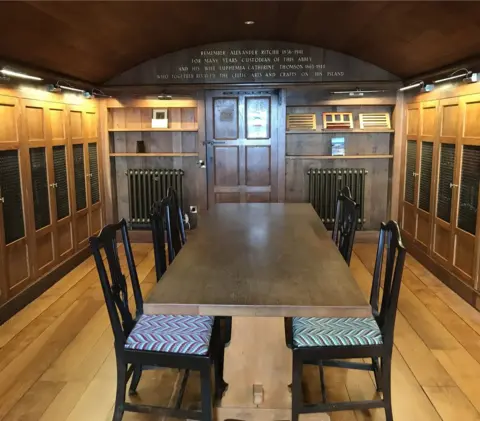 Iona Cathedral Trust The newly restored library was part of the Heritage Lottery Fund scheme