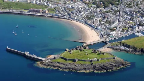 Dave Kneale Peel from the air