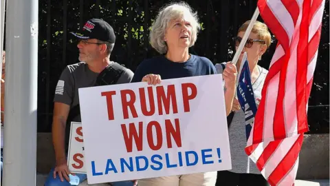 Getty Images Pro-Trump protesters in Atlanta