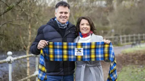 PA Media Nicola McFarlane and Kenny Logan