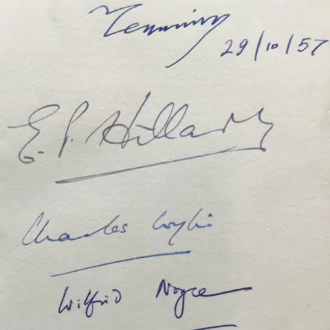 Philip Serrell The signatures in the book
