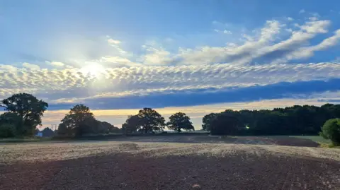 BBC Weather Watchers/Matt Blue skies with clouds in Kenilworth 