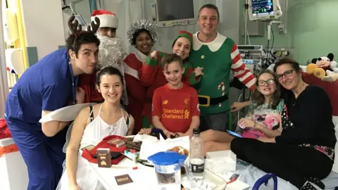 Janine Price The Price family in hospital in December 2016