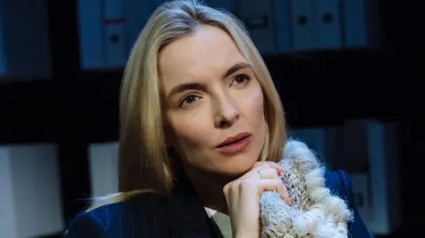 Helen Murray Jodie Comer pictured acting in Prima Facie