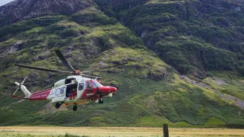 Glencoe Mountain Rescue Rescue helicopter