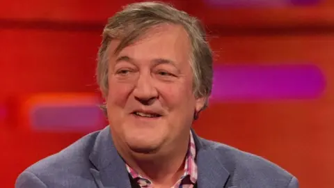 PA Stephen Fry on The Graham Norton Show, December 2017