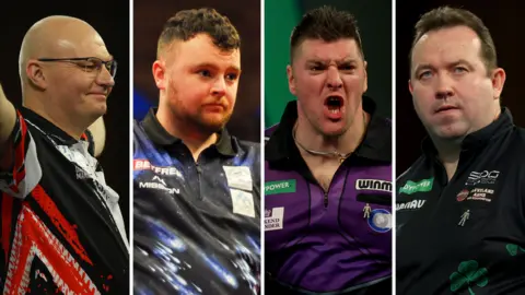 Mickey Mansell, Josh Rock, Daryl Gurney and Brendan Dolan