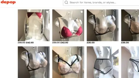 Online clothes sellers targeted by 'creepy' messages