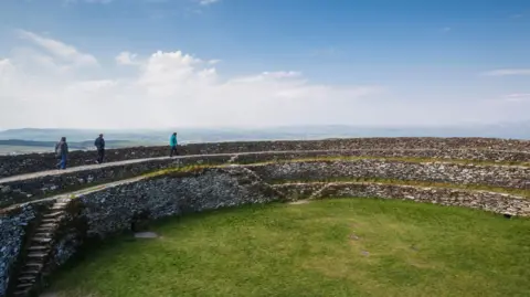 Getty Images stone fort of Grianán of Aileach in donegal