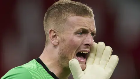 England goalkeeper Jordan Pickford