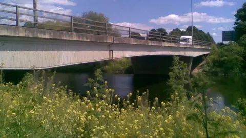 A bridge over the River Nene.
