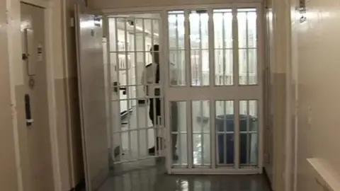 BBC Swaleside Prison guard and cell