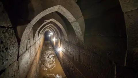 Lenny Warren/Renfrewshire Council Paisley Abbey drain