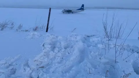 East Siberian Transport Prosecutor's Office Prosecutors said the plane had landed on a sandbank