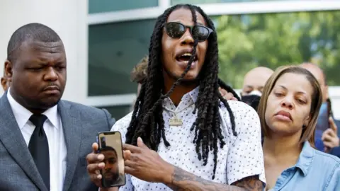 Reuters Khalil Ferebee, the son of Andrew Brown