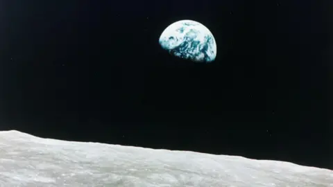 Getty Images The iconic Earthrise photo taken in 1968