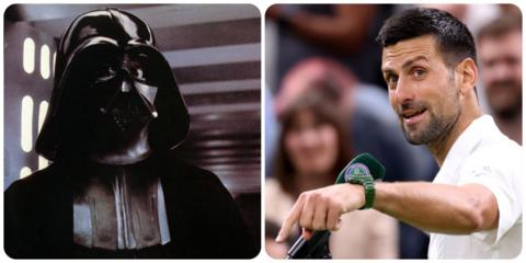 Darth Vader and Novak Djokovic