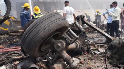 Wreckage of the Air India crash