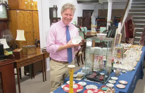 John Taylors Auction Rooms James Laverack with some of the porcelain sold at auction