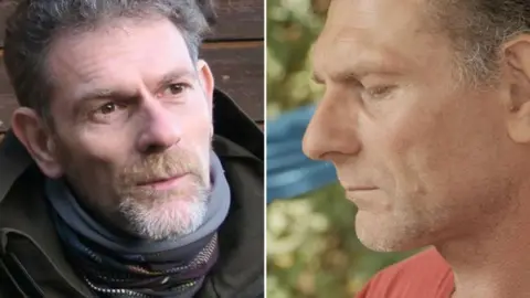 Netherlands Police Jos Brech is pictured both in a front-facing photo and in profile