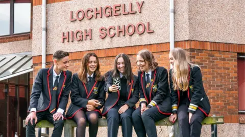 PA Media Lochgelly pupils