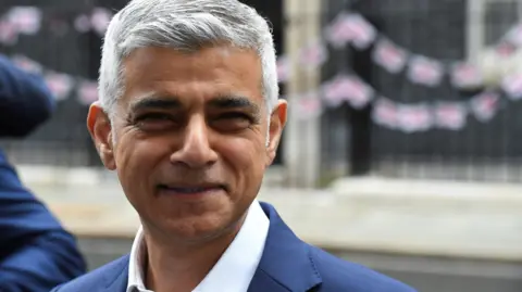 Reuters Sadiq Khan pictured close up in Downing Street