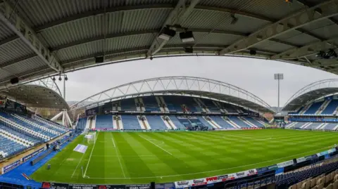 Internal shot of John Smith's Stadium in Huddersfield