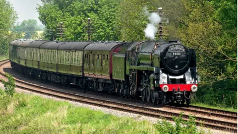 Rick Eborall/Great Central Railway Oliver Cromwell, which was used to haul the 15 Guinea Special