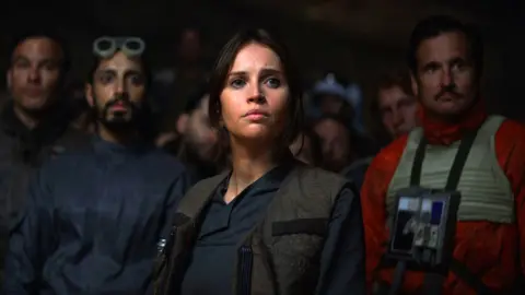 Film Frame/Lucasfilm Ltd/Kobal/Shutterstock Ahmed (second left) starred in Rogue One: A Star Wars Story