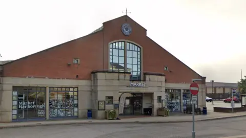 A large market hall building