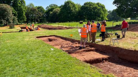 The archaeological dig at Killerton