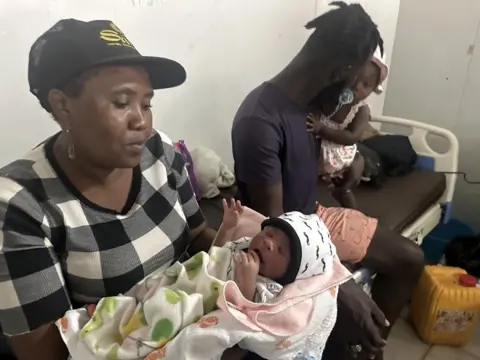 Baby Woodley in maternity ward of Cap-Haitien’s public hospital