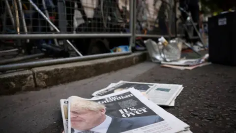 Reuters Newspaper with Boris Johnson