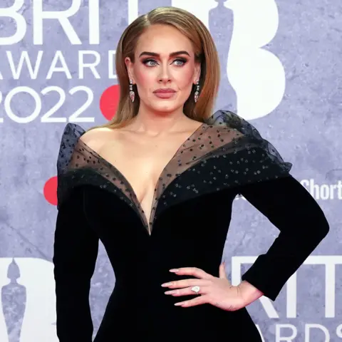 PA Media Adele at the Brit Awards