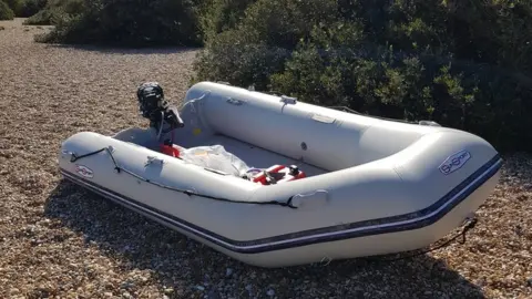 SEROCU Boat used to cross the Channel