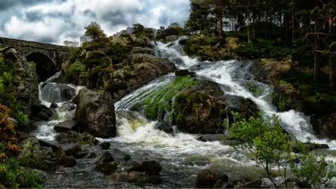 Kevin Scougall Waterfalls in Ogwen Valley, Gwynedd