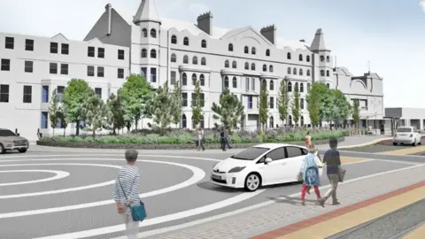 IoM government Artist impression of Douglas Promenade, Isle of Man