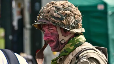 BBC A man wearing Army uniform