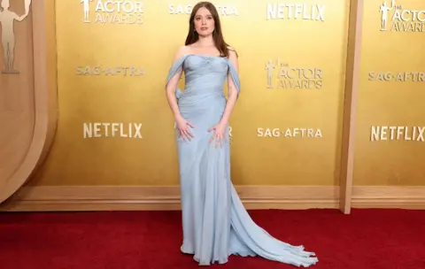 Getty Images Aimee Lou Wood attends the 32nd Annual Actor Awards at Shrine Auditorium and Expo Hall on March 01, 2026 in Los Angeles, California
