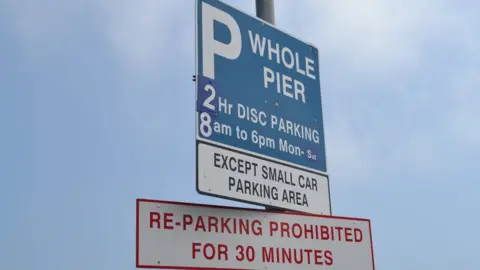 BBC Parking sign in Guernsey