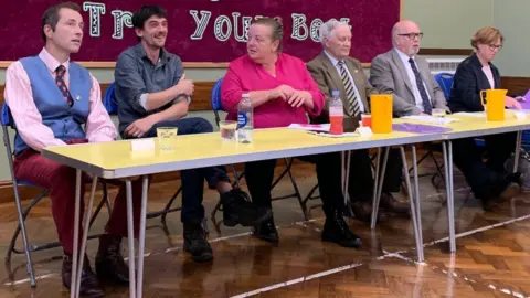 BBC Middle candidates at a public meeting