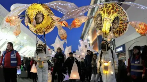 Blackburn BID lantern parade