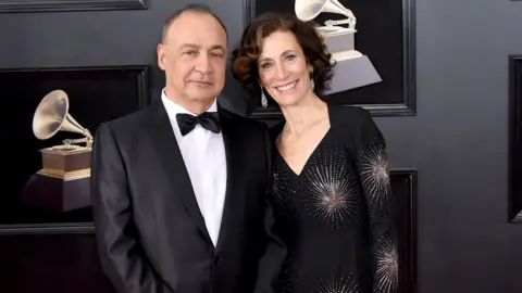 Mike Coppola Leonard Blavatnik and wife Emily Appelson