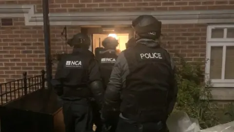 NAtional Crime Agency Raid in London